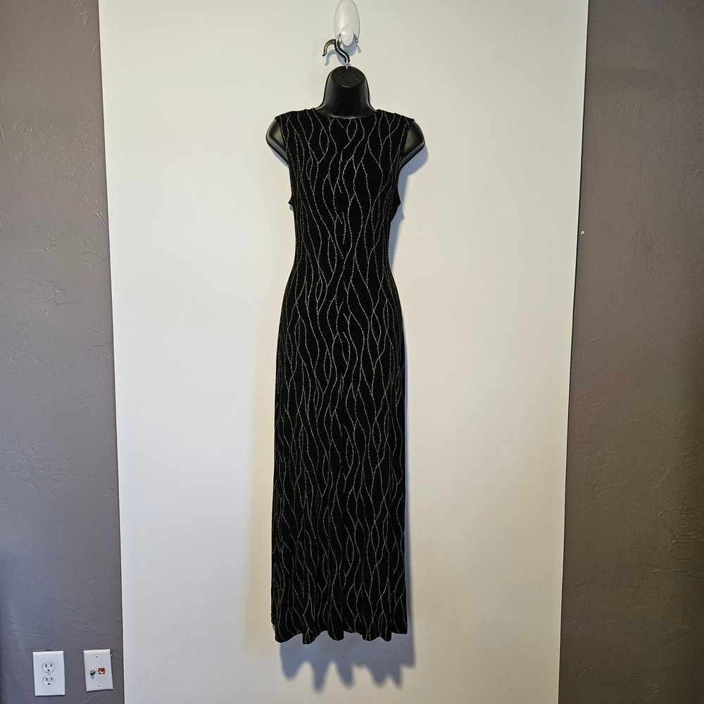 Maxi Dress Small Whimsigoth Phoebe Mob Wife Dark Academia Old Money Quiet Luxury - Picture 2 of 6
